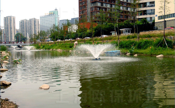 浮水喷泉曝气机在河道中的应用,景观效果 浮水喷泉曝气机在河道中的应用,景观效果