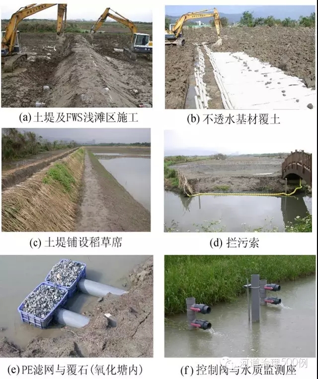 表面流人工湿地施工现场 表面流人工湿地施工现场